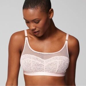 Soma Delicate Lace Bralette - Soft Pink